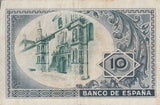 1937 10 PESTAS BANKNOTE SPAIN REF-1628