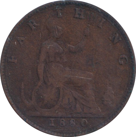 1880 FARTHING ( FINE )