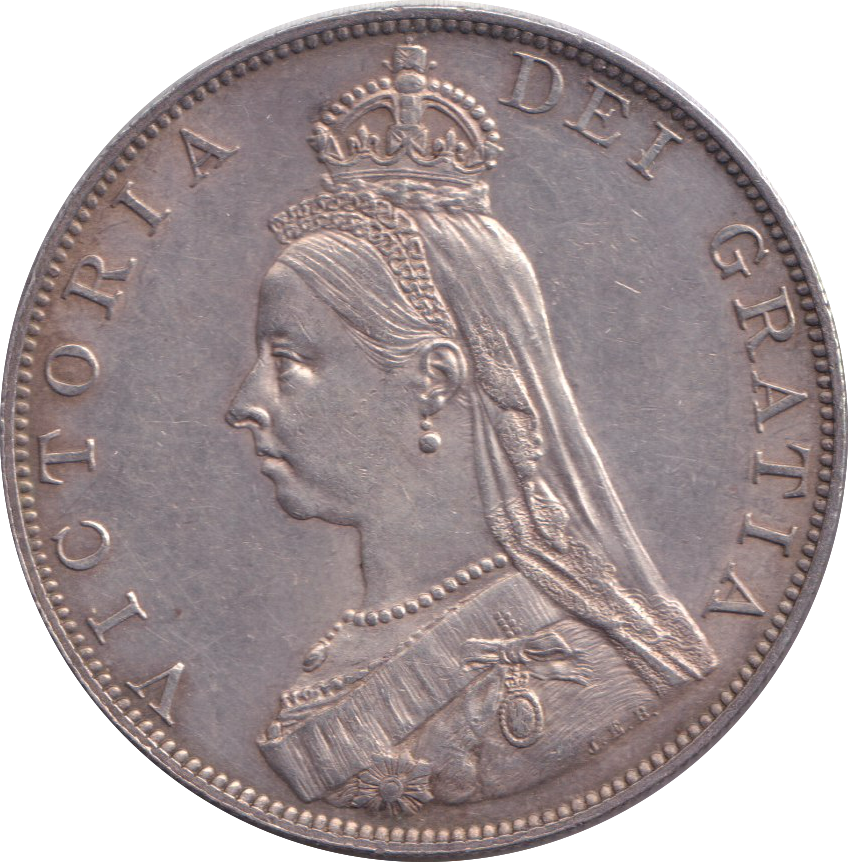 1887 DOUBLE FLORIN ( EF )