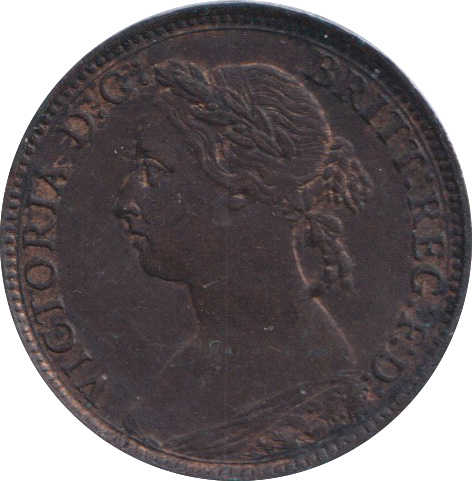 1890 FARTHING ( VF )