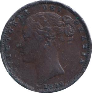 1852 FARTHING ( GVF )