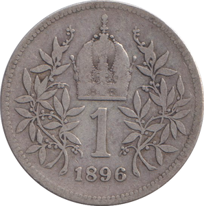 1896 SILVER CORONA AUSTRIA