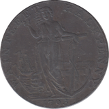 1793 BURRY HALFPENNY TOKEN