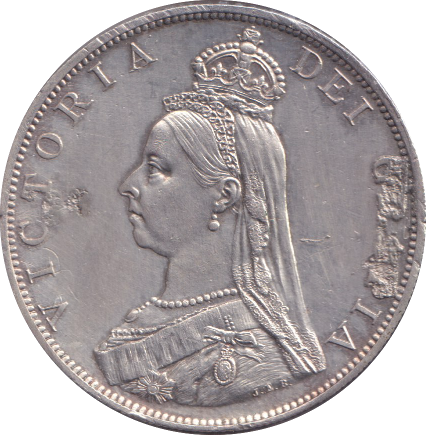 1887 DOUBLE FLORIN ( EF )