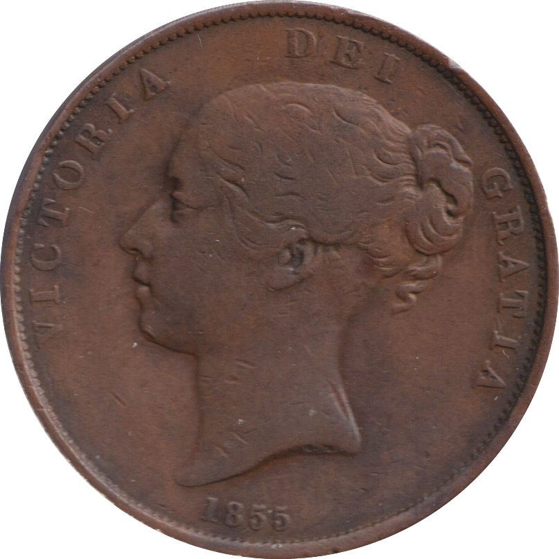 1855 PENNY ( FINE )