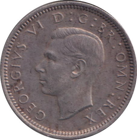 1937 SIXPENCE ( UNC )