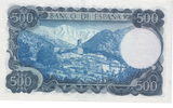 1971 500 PESTAST SPAIN BANKNOTE REF-1859