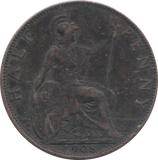 1908 HALFPENNY ( GF )
