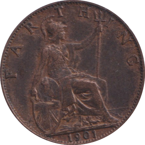 1901 FARTHING ( VF )