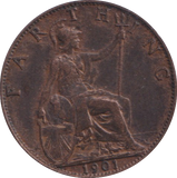 1901 FARTHING ( VF )
