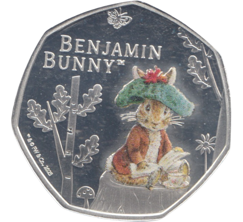 2023 SILVER PROOF 50 PENCE BENJAMIN BUNNY PITCAIRN ISLANDS