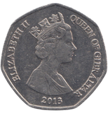 2013 50 PENCE CAPTURE OF GIBRALTAR 1704