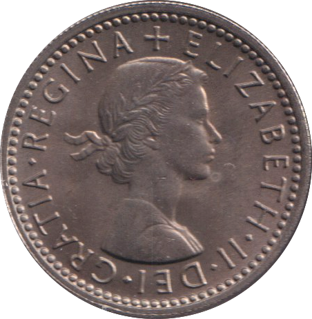 1962 SIXPENCE ( BU )