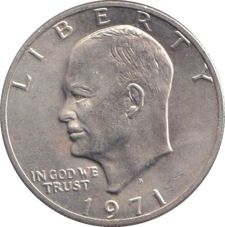 1971 DOLLAR EISENHOWER USA