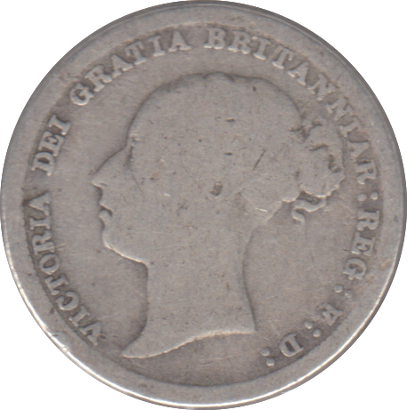 1887 SIXPENCE ( NF )