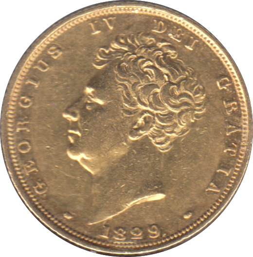 1829 GOLD SOVEREIGN ( EF )
