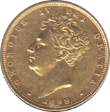 1829 GOLD SOVEREIGN ( EF )