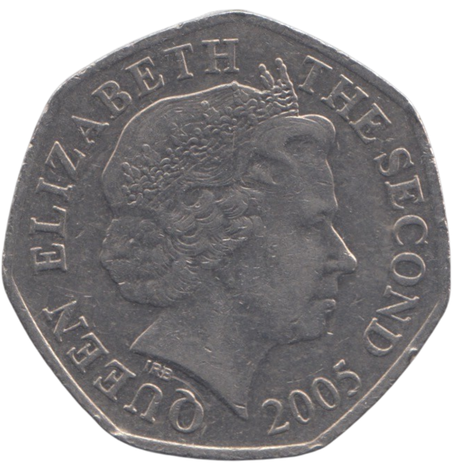 2005 50 PENCE BAILIWICK OF JERSEY
