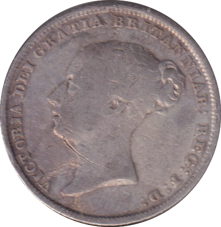 1855 SIXPENCE ( FINE )