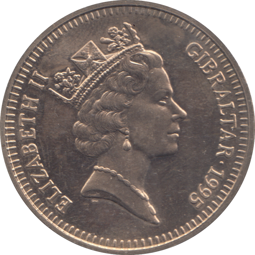 1995 5 POUNDS GIBRALTAR