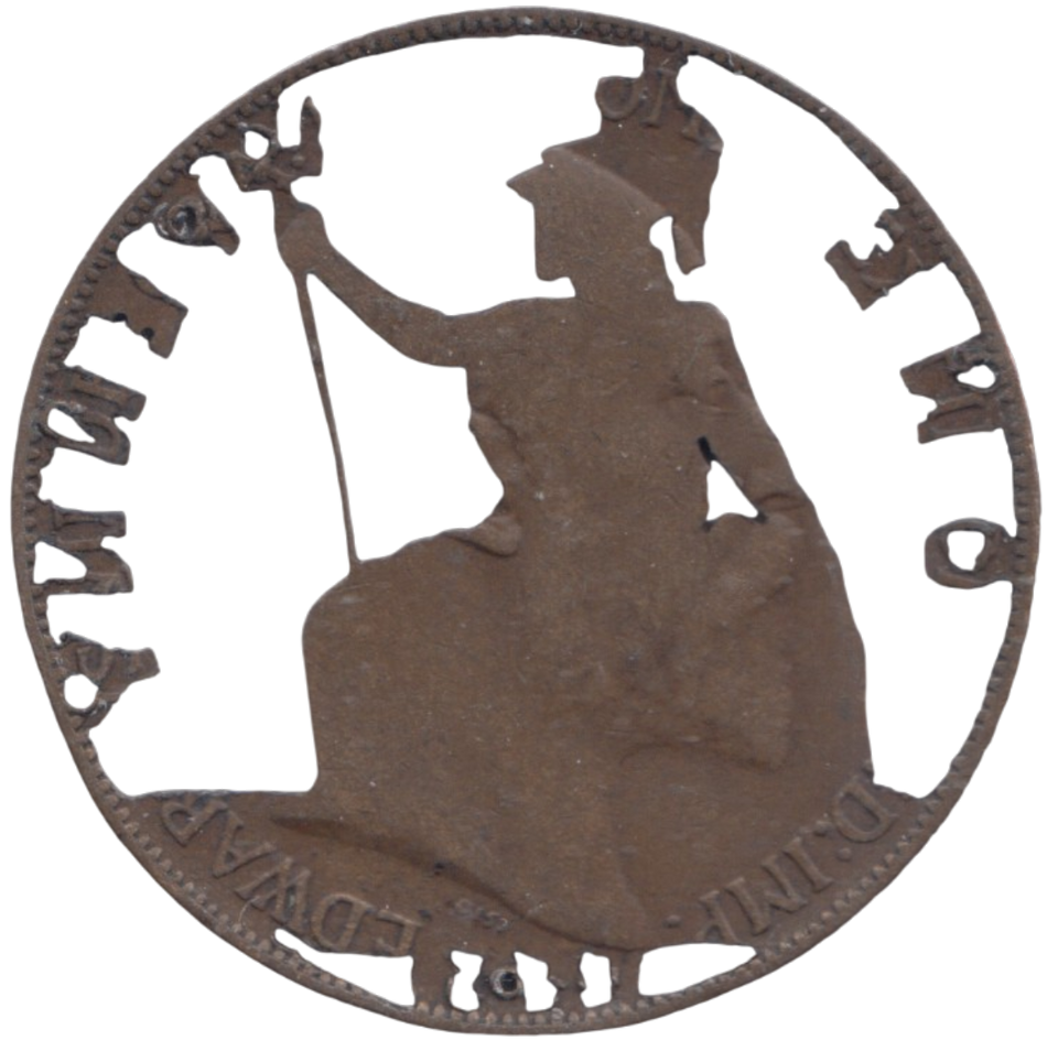 1909 PENNY HAND MADE MEDAL