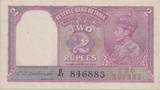 1943 TWO RUPEES INDIA BANKNOTE REF-1816