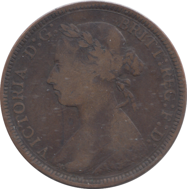 1885 HALFPENNY ( FINE )