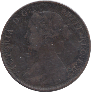 1861 HALFPENNY ( GF )