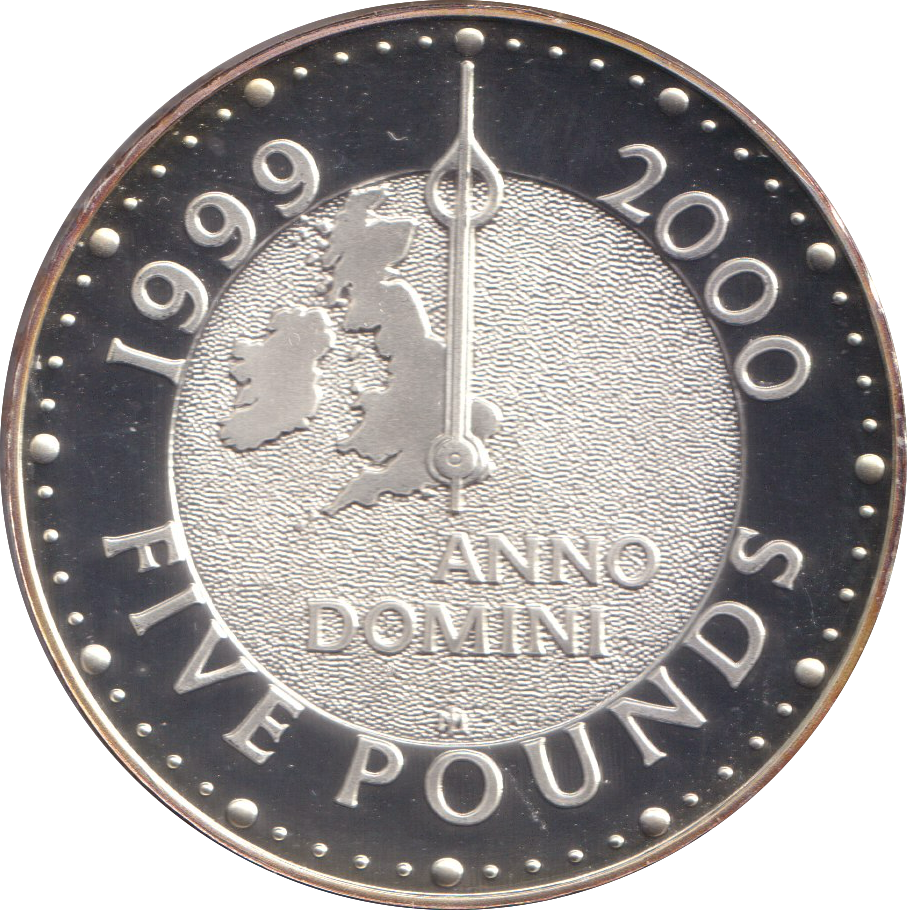 1999 SILVER PROOF FIVE POUNDS