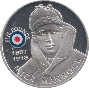 2008 SILVER PROOF £5 MICK MANNOCK
