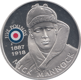 2008 SILVER PROOF £5 MICK MANNOCK