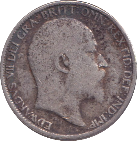 1907 SIXPENCE ( FINE )