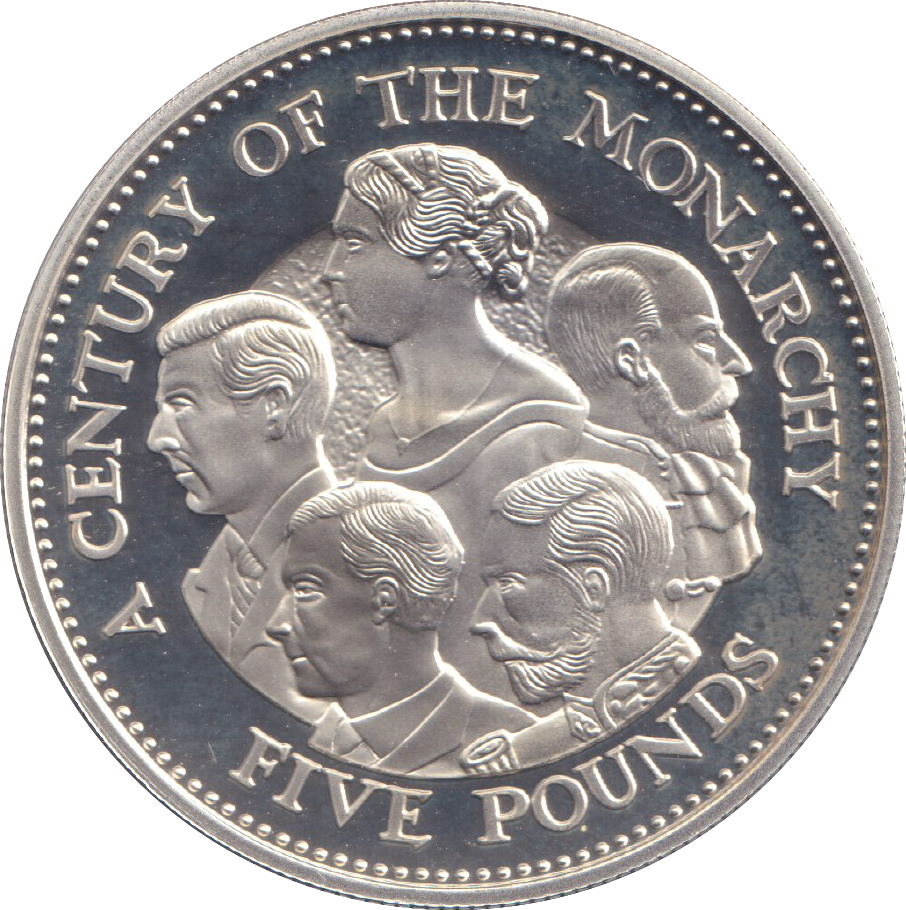 2000 SILVER PROOF FIVE POUND CENTURY OF MONARCHY