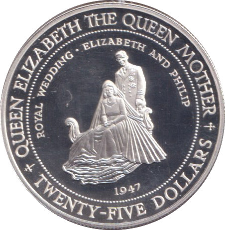 1994 SILVER PROOF TWENTY FIVE DOLLARS JAMAICA