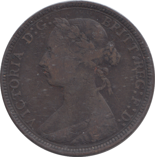 1886 HALFPENNY ( GF )