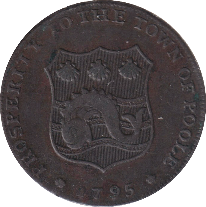 1796 HALF PENNY TOKEN POOLE