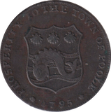 1796 HALF PENNY TOKEN POOLE