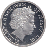 2010 SILVER PROOF2 POUNDS BAILIWICK OF JERSEY