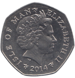 2014 50 PENCE MILNERS TOWER ISLE OF MAN