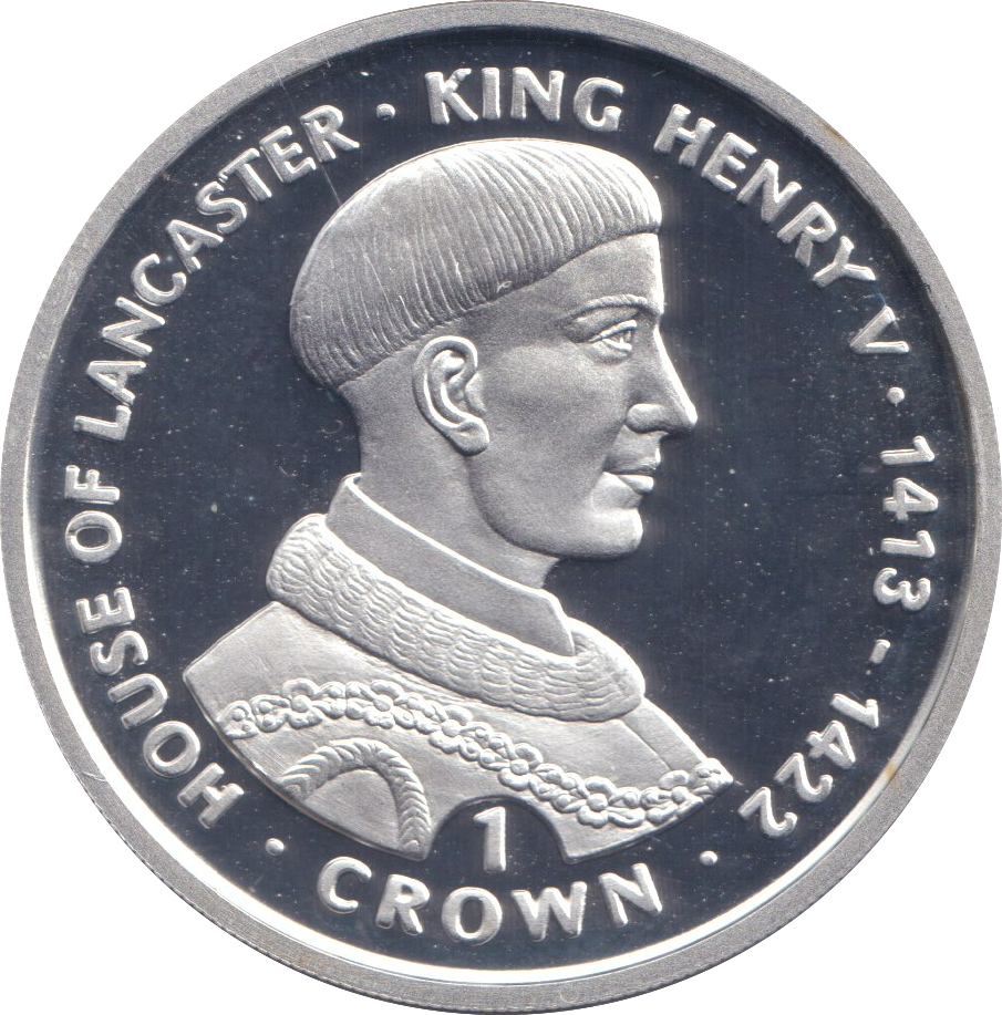 1999 SILVER PROOF ONE CROWN KING HENRY V