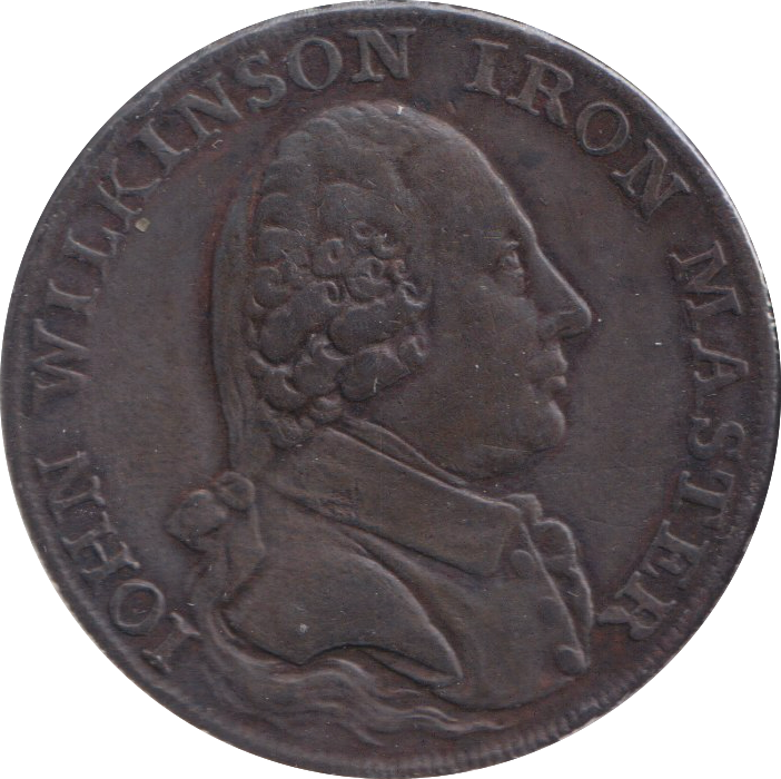 1791 HALF PENNY TOKEN WILKENSON