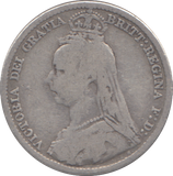 1889 SIXPENCE ( FINE )