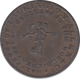 1795 LONDON LACKINGTON ALLEN HALFPENNY TOKEN