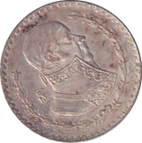 1965 SILVER 1 PESOS MEXICO
