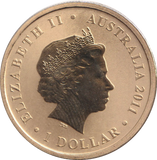 2011 CENTENARY OF RMC DUNTROON ONE DOLLAR AUSTRALIA REVERSE PROOF