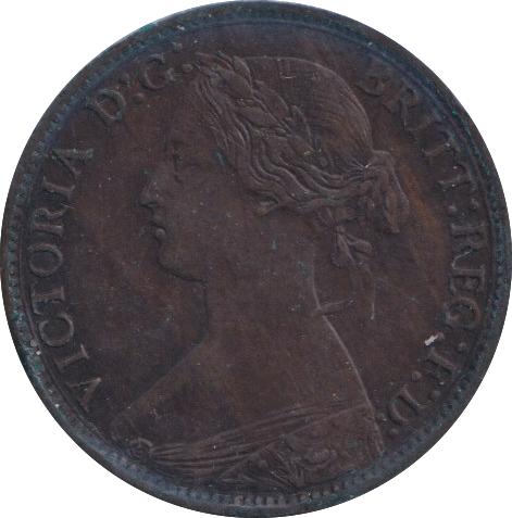 1863 FARTHING ( GVF )