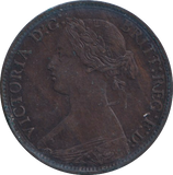 1863 FARTHING ( GVF )