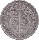 1915 HALFCROWN ( FINE )