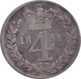 1851 FINE MAUNDY FOURPENCE