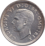 1942 SIXPENCE ( UNC )